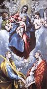 El Greco Madonna and child, and  Sta Martina and Sta Agnes painting